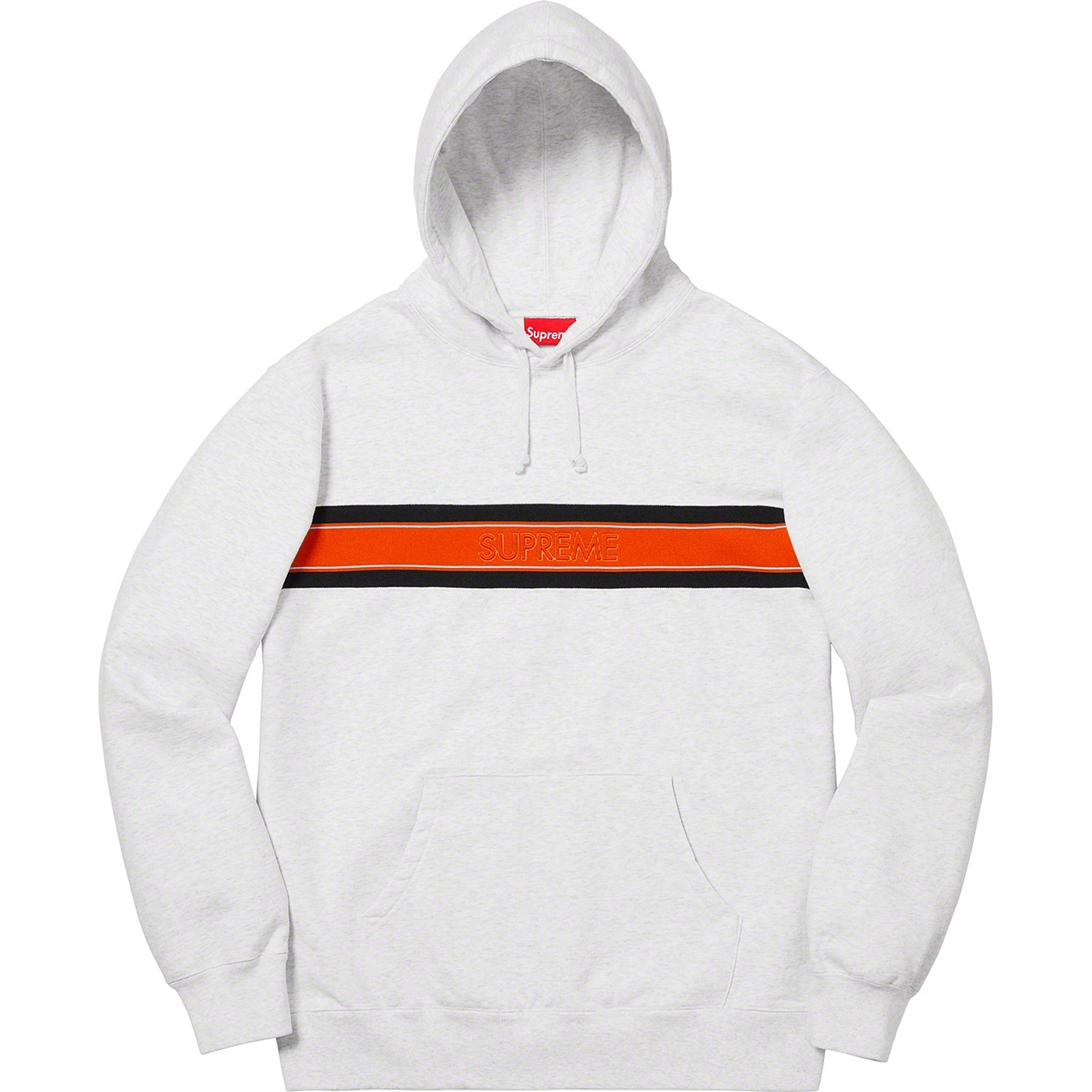 Chest Stripe Logo Hooded Sweatshirt view 4